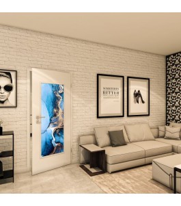 Lichtausschnitt - Fotoprint Model 101 - modernes Zuhause