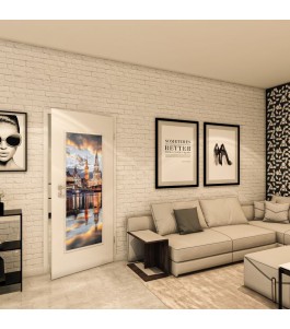 Lichtausschnitt - Fotoprint Model 203 - modernes Zuhause