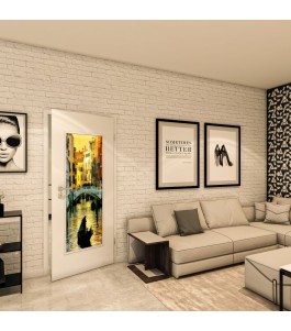Lichtausschnitt - Fotoprint Model 314 - modernes Zuhause