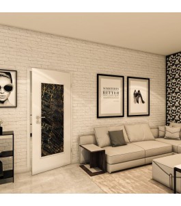 Lichtausschnitt - Fotoprint Model 324 - modernes Zuhause