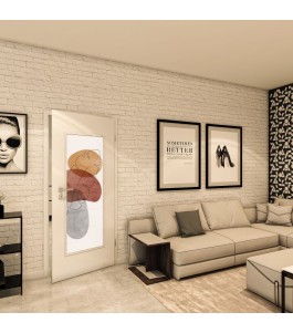 Lichtausschnitt - Fotoprint Model 347 - modernes Zuhause