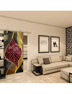 Glasschiebetür PIPE-LINE - Fotoprint Model 59