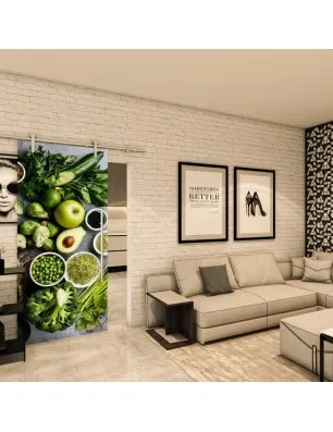 Glasschiebetür PIPE-LINE - Fotoprint Model 110