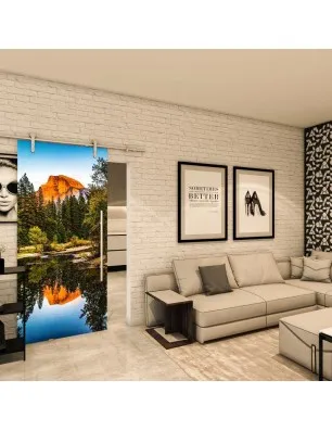 Glasschiebetür PIPE-LINE - Fotoprint Model 160