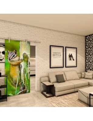 Glasschiebetür PIPE-LINE - Fotoprint Model 240