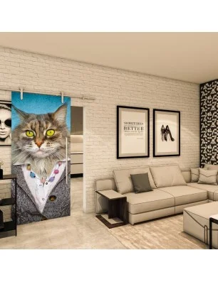 Glasschiebetür PIPE-LINE - Fotoprint Model 252