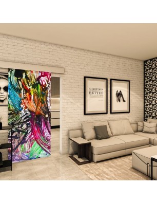 Glasschiebetür ECO-LINE - Fotoprint Model 1-modernes Zuhause