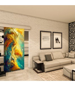 Glasschiebetür ECO-LINE - Fotoprint Model 9-modernes Zuhause