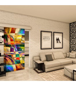 Glasschiebetür ECO-LINE - Fotoprint Model 12
