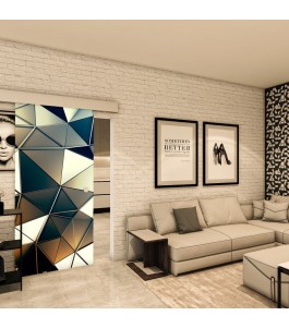 Glasschiebetür ECO-LINE - Fotoprint Model 19