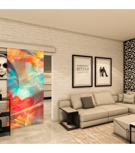 Glasschiebetür ECO-LINE - Fotoprint Model 21