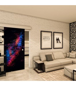 Glasschiebetür ECO-LINE - Fotoprint Model 27