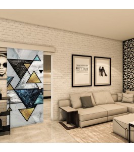Glasschiebetür ECO-LINE - Fotoprint Model 97