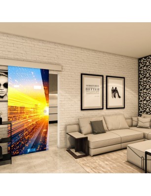 Glasschiebetür ECO-LINE - Fotoprint Model 220