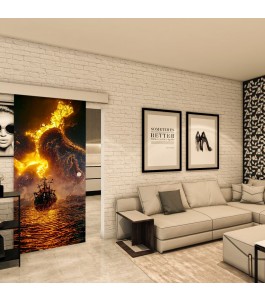 Glasschiebetür ECO-LINE - Fotoprint Model 225