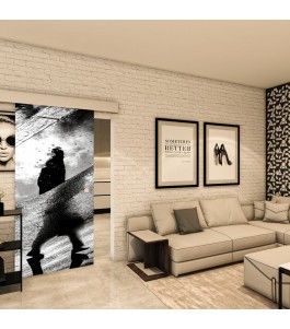 Glasschiebetür ECO-LINE - Fotoprint Model 271