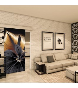 Glasschiebetür ECO-LINE - Fotoprint Model 302