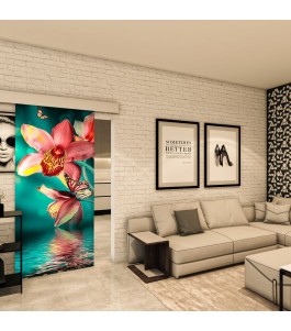 Glasschiebetür ECO-LINE - Fotoprint Model 317