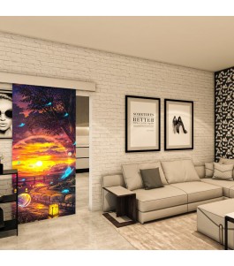 Glasschiebetür ECO-LINE - Fotoprint Model 325