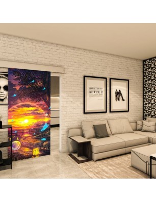 Glasschiebetür ECO-LINE - Fotoprint Model 325