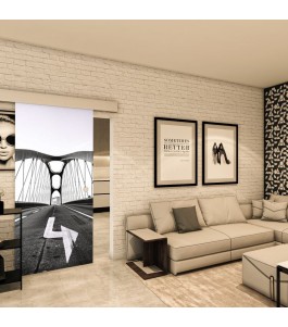Glasschiebetür ECO-LINE - Fotoprint Model 330