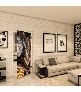 Ganzglastür - Fotoprint Model 113 für ein modernes Zuhause