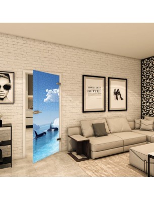 Ganzglastür - Fotoprint Model 129 für ein modernes Zuhause
