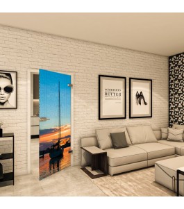 Ganzglastür - Fotoprint Model 135 für ein modernes Zuhause
