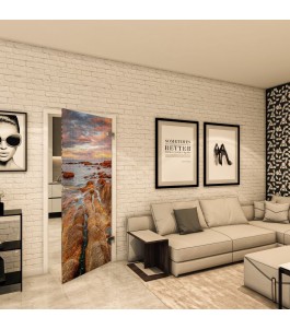 Ganzglastür - Fotoprint Model 143 für ein modernes Zuhause