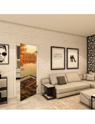 Ganzglastür - Fotoprint Model 154 für ein modernes Zuhause
