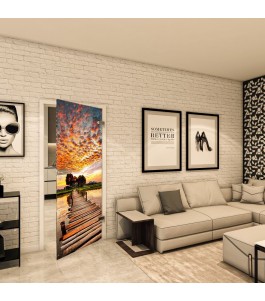 Ganzglastür - Fotoprint Model 155 für ein modernes Zuhause