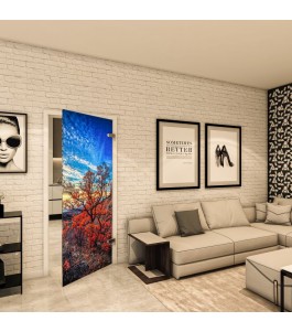 Ganzglastür - Fotoprint Model 180 für ein modernes Zuhause