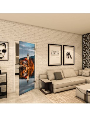 Ganzglastür - Fotoprint Model 183 für ein modernes Zuhause