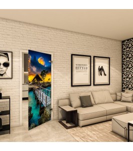 Ganzglastür - Fotoprint Model 185 für ein modernes Zuhause