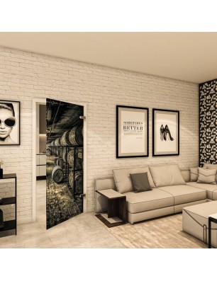 Ganzglastür - Fotoprint Model 256 für ein modernes Zuhause