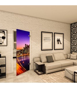 Ganzglastür - Fotoprint Model 329 für ein modernes Zuhause