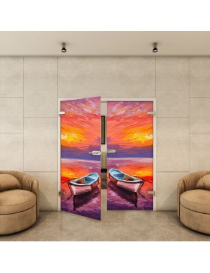 Ganzglastür - Fotoprint Model 23 für ein modernes Zuhause