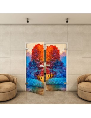Ganzglastür - Fotoprint Model 25 für ein modernes Zuhause
