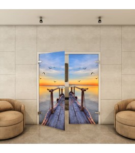 Ganzglastür - Fotoprint Model 44 für ein modernes Zuhause