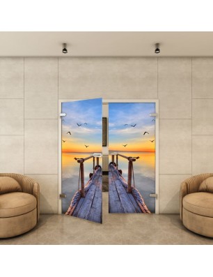 Ganzglastür - Fotoprint Model 44 für ein modernes Zuhause