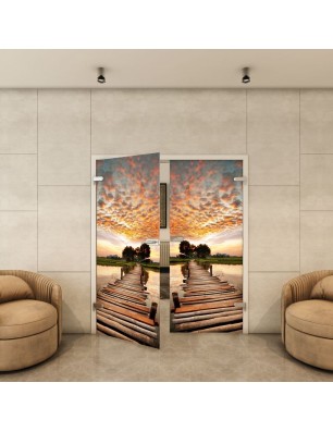 Ganzglastür - Fotoprint Model 47 für ein modernes Zuhause