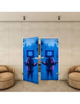 Ganzglastür - Fotoprint Model 86 für ein modernes Zuhause