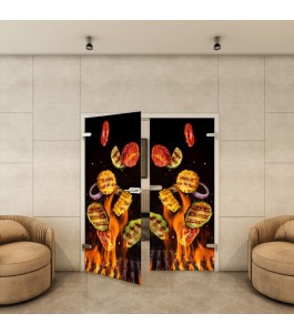 Ganzglastür - Fotoprint Model 118 für ein modernes Zuhause