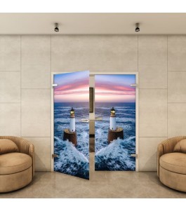 Ganzglastür - Fotoprint Model 124 für ein modernes Zuhause