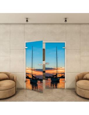 Ganzglastür - Fotoprint Model 135 für ein modernes Zuhause