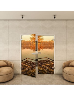 Ganzglastür - Fotoprint Model 154 für ein modernes Zuhause