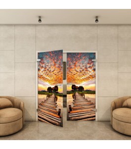 Ganzglastür - Fotoprint Model 155 für ein modernes Zuhause