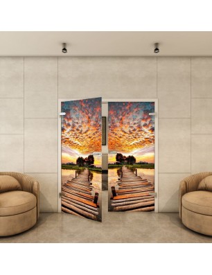 Ganzglastür - Fotoprint Model 155 für ein modernes Zuhause
