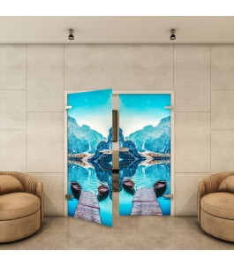 Ganzglastür - Fotoprint Model 164 für ein modernes Zuhause