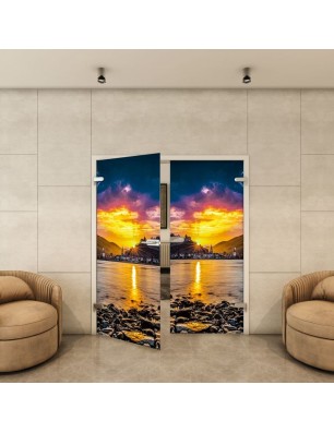 Ganzglastür - Fotoprint Model 166 für ein modernes Zuhause